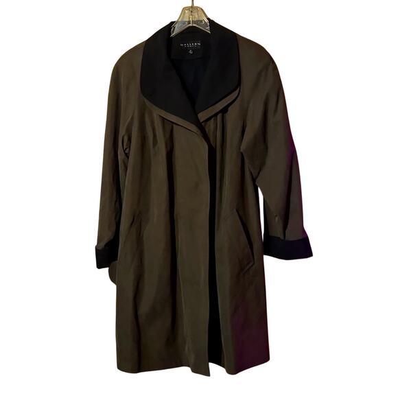 NWT Gallery Women's Microsuede Coat | Size 1X | Smoke - Picture 1 of 13
